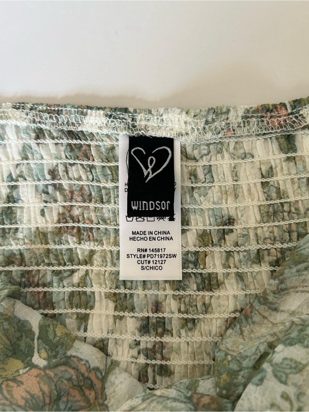 ⚡️2 for $60 Windsor Green & Cream Floral Smocked Dress - Picture 7 of 10